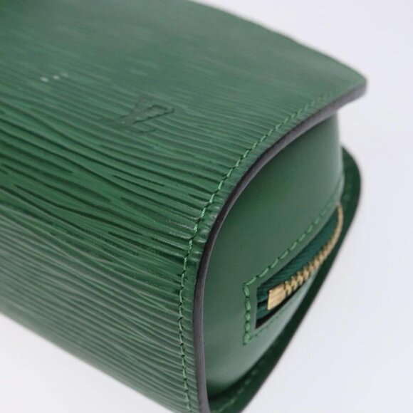 LOUIS VUITTON Epi Dauphine PM Cosmetic Pouch Green M48444 LV Auth sw1427 - Picture 5 of 16